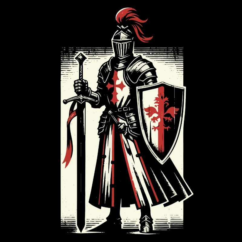 Deus Vult Croisé Templier Médiéval