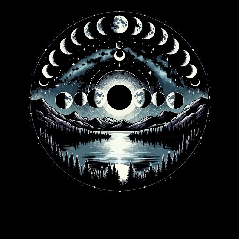 Moon Phases Symbol Astronomy Astrology Full Moon