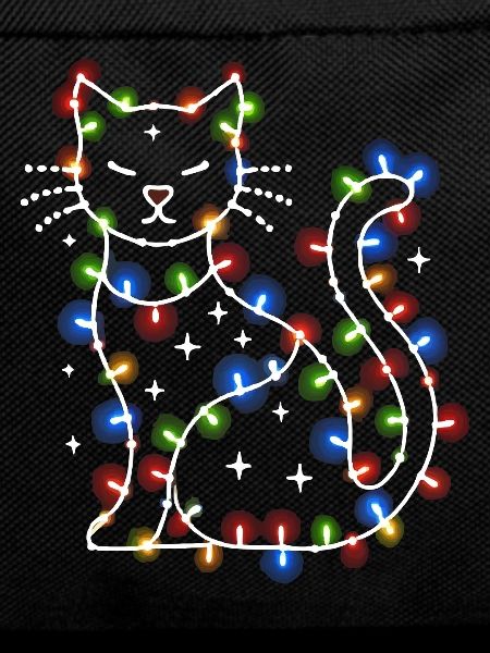 Cat Christmas Holiday Time