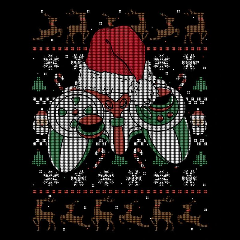 Weihnachten Gamer Videospiel Weihnachtsmann