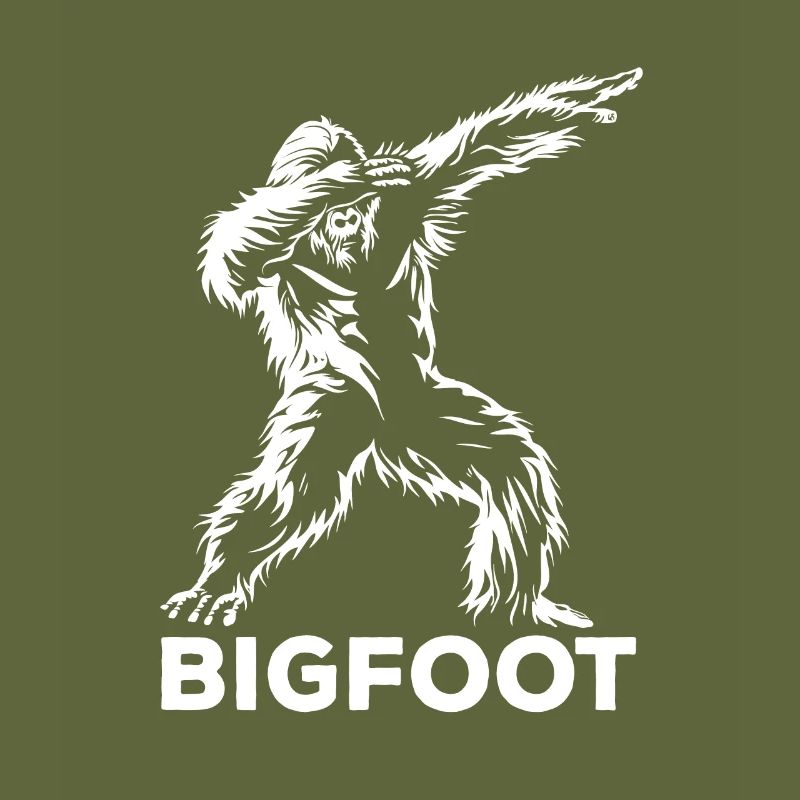 Dabbing Bigfoot - Dab Dance - Legend - Mythical Creatures