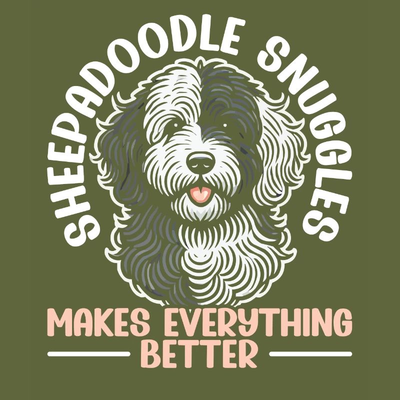 Chien Sheepadoodle mignon