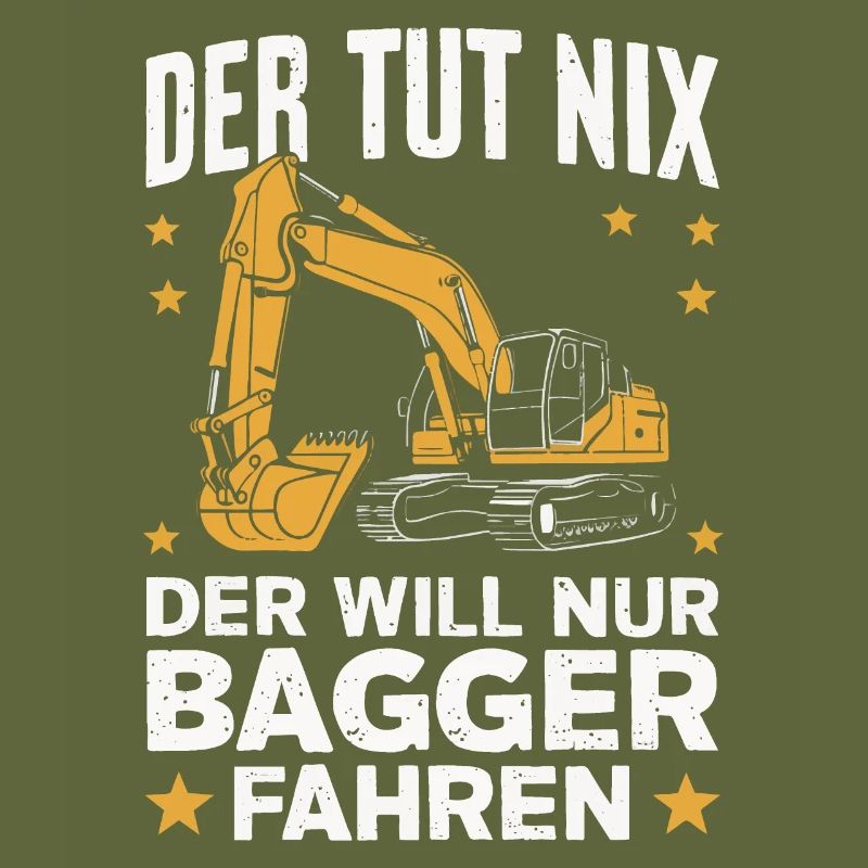 Baggerfahrer Bauarbeiter Baustelle Baumaschine