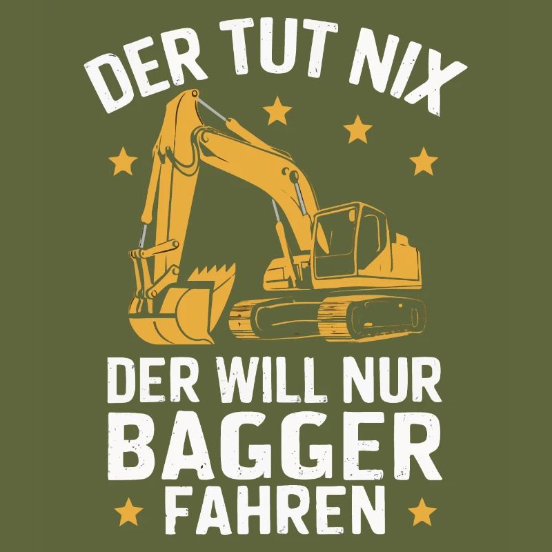 Baggerfahrer Bauarbeiter Baustelle Baumaschine