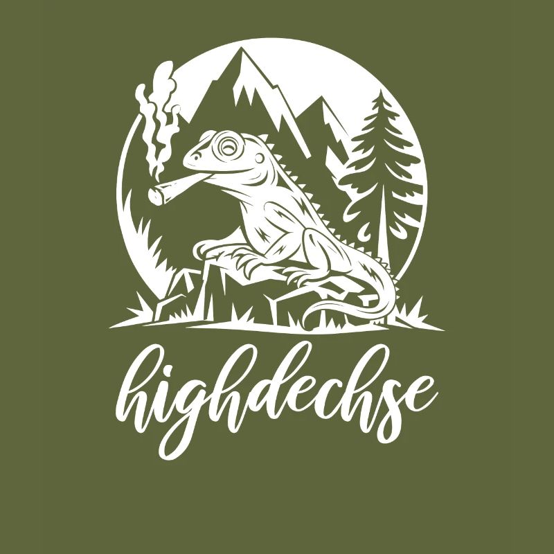 Highdechse - Eidechse mit einem Joint