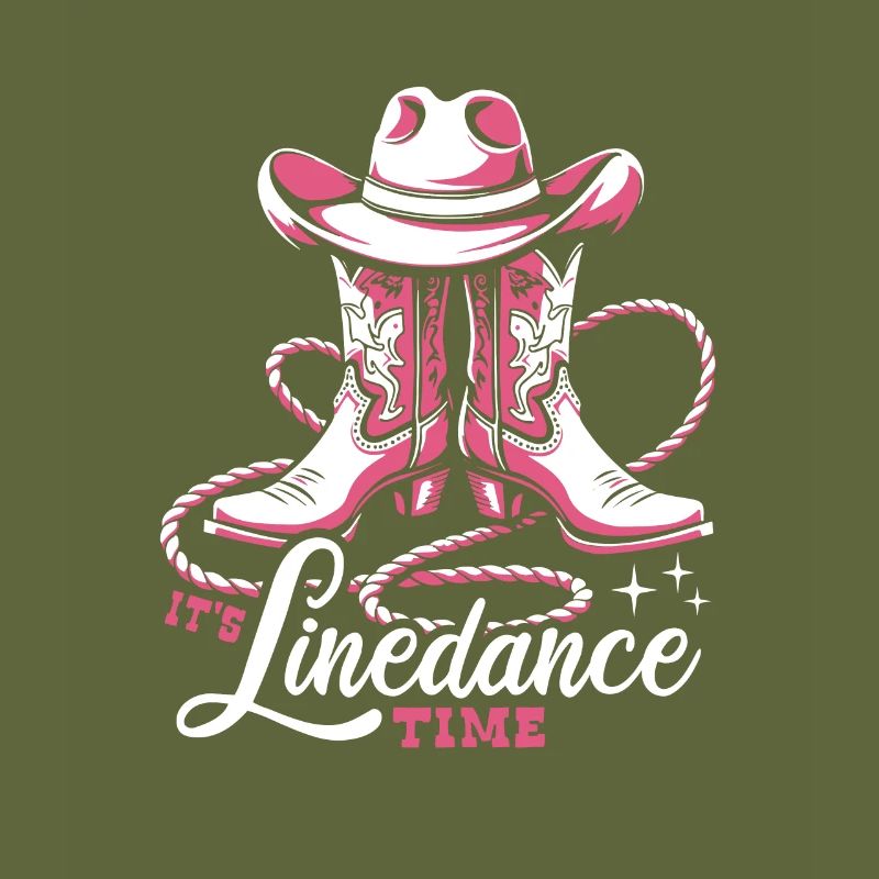 It's Linedance Time - Country Fan - Gift