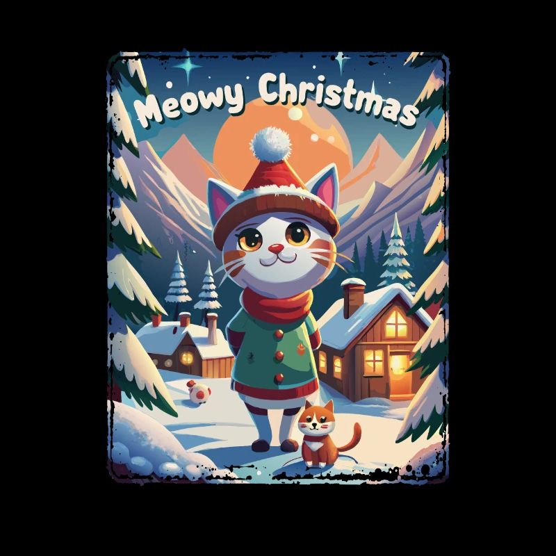 Meowy Christmas - Cadeau avec chat