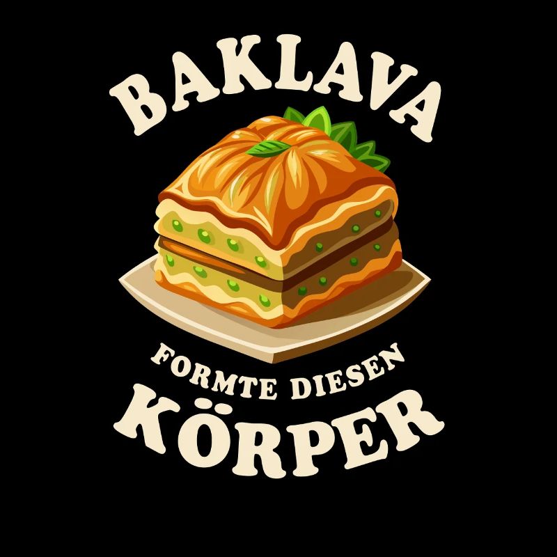 Baklava formte diesen Körper - Süßspeise - Spruch