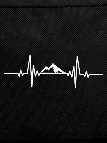 Heartbeat snowy mountain peaks