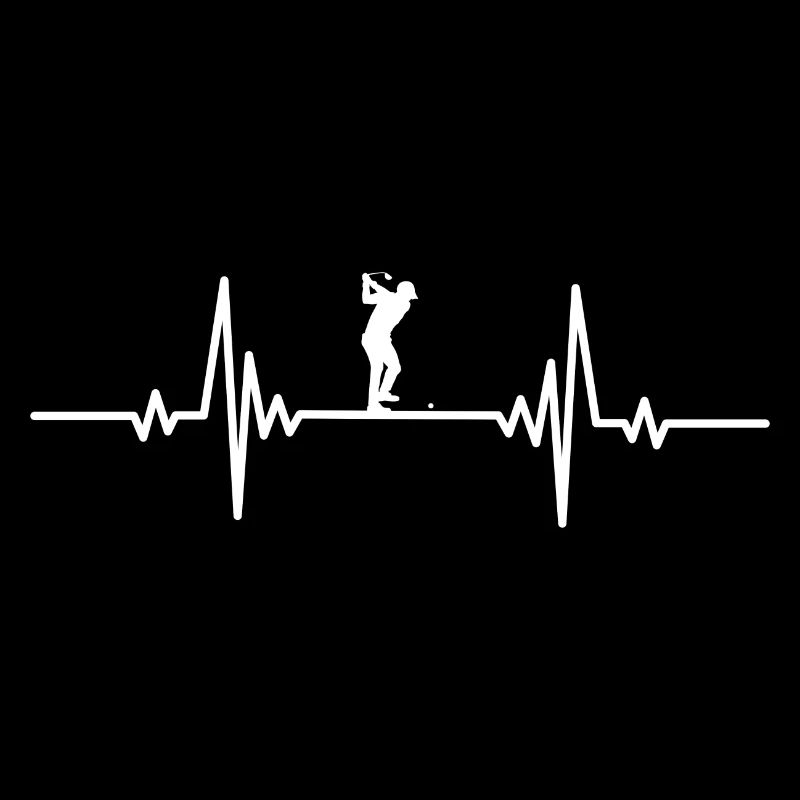 Heartbeat man hits golf ball
