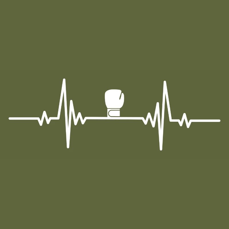 Heartbeat schwarzer Boxhandschuh