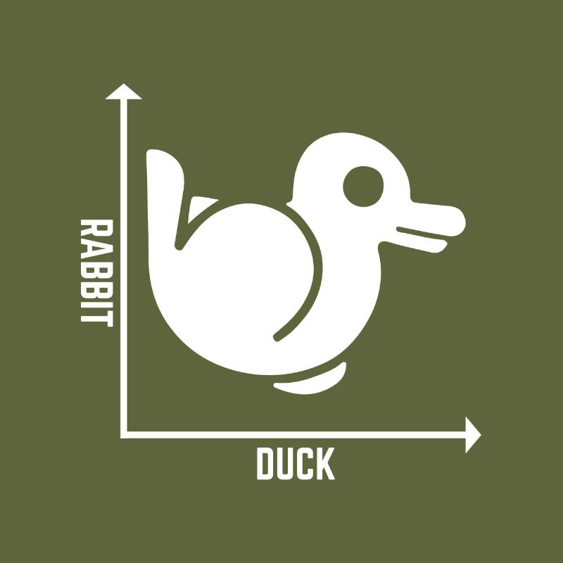 Rabbit Duck Graph Math Pun Schüler Lehrer Ostern