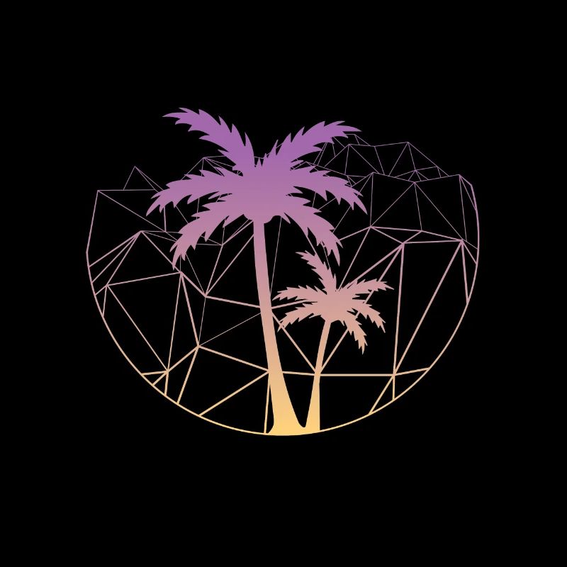 Geometry palm trees Geometric palm tree