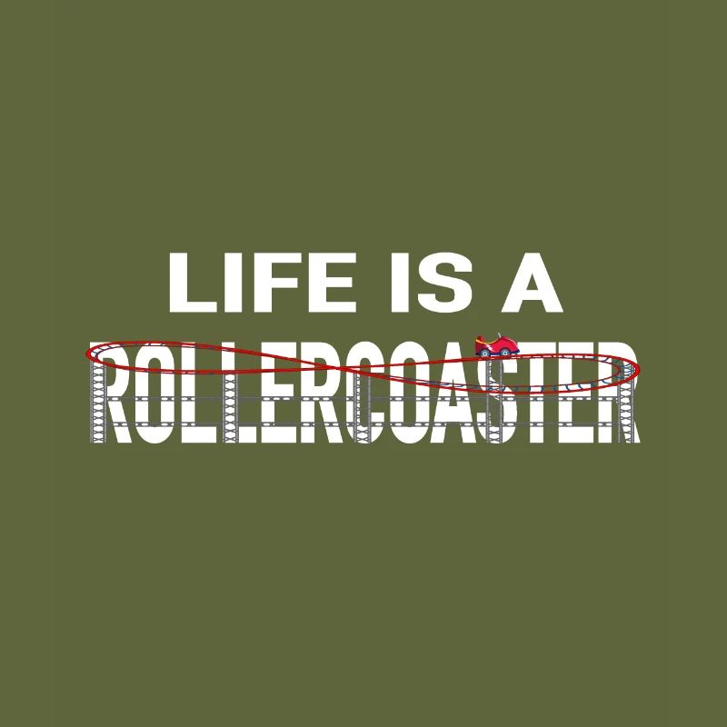 Leben Achterbahn Rollercoaster Freizeitpark