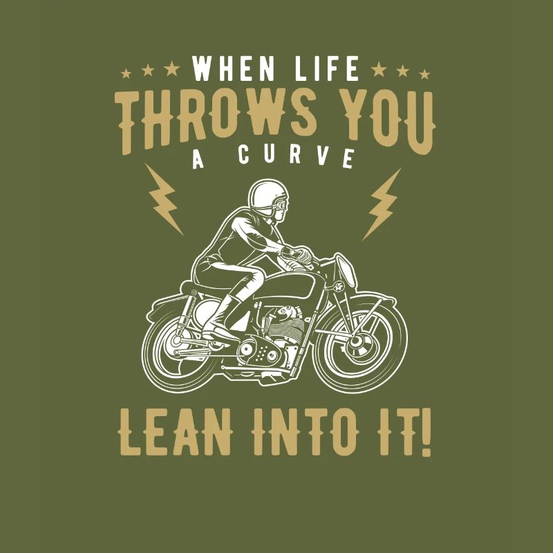 Motorrad Biker Geschenk, Motorradfahrer When Life