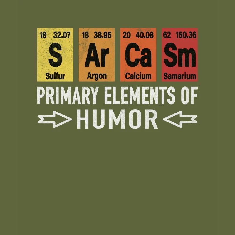 Chemistry chemist sarcasm sarcasm elements humor