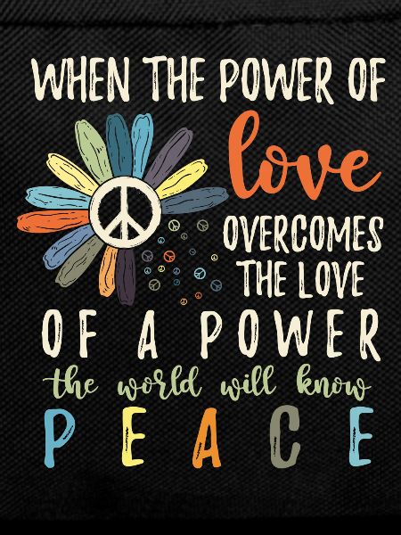 Hippie Flower Power Peace & Power