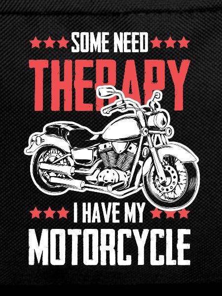 Motorcycle therapy funny saying