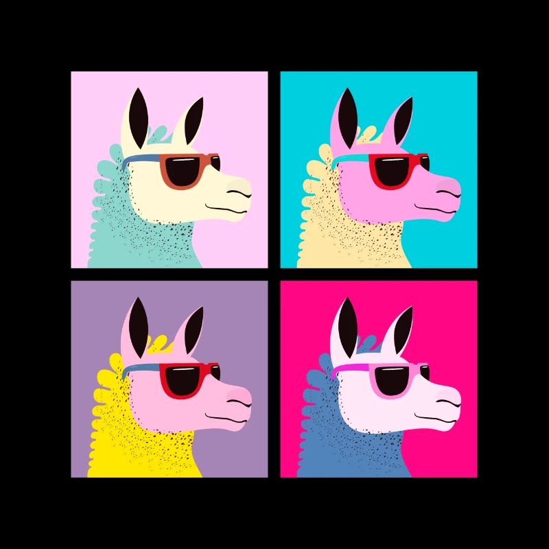 Pop-Art - Llama With Sunglasses