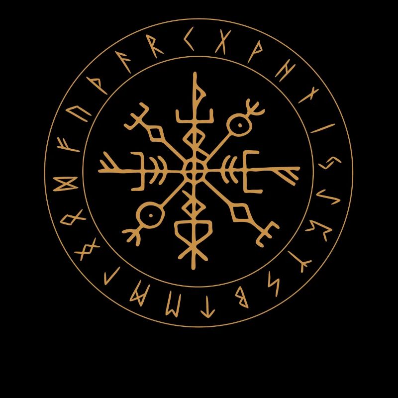 Wikinger Viking Geschenk, Odin, Valhalla, Vegvisir