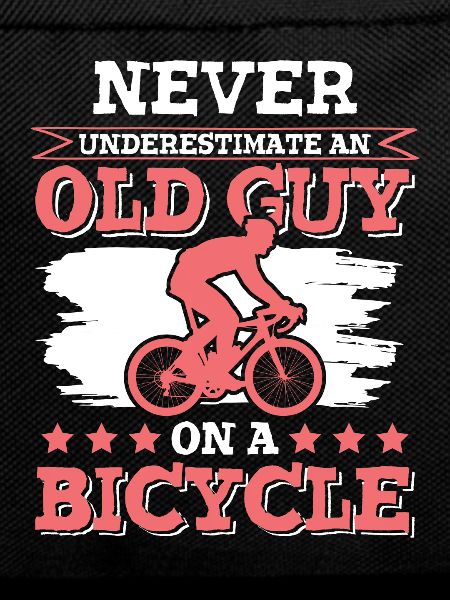 old man cycling