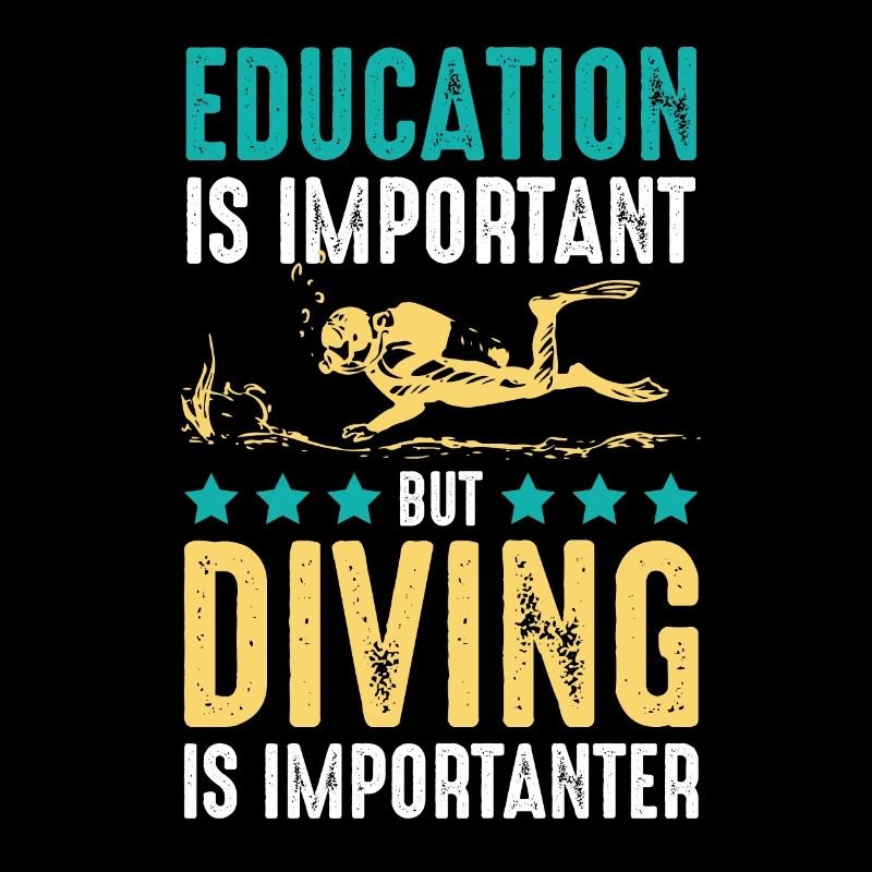 Divers training diving