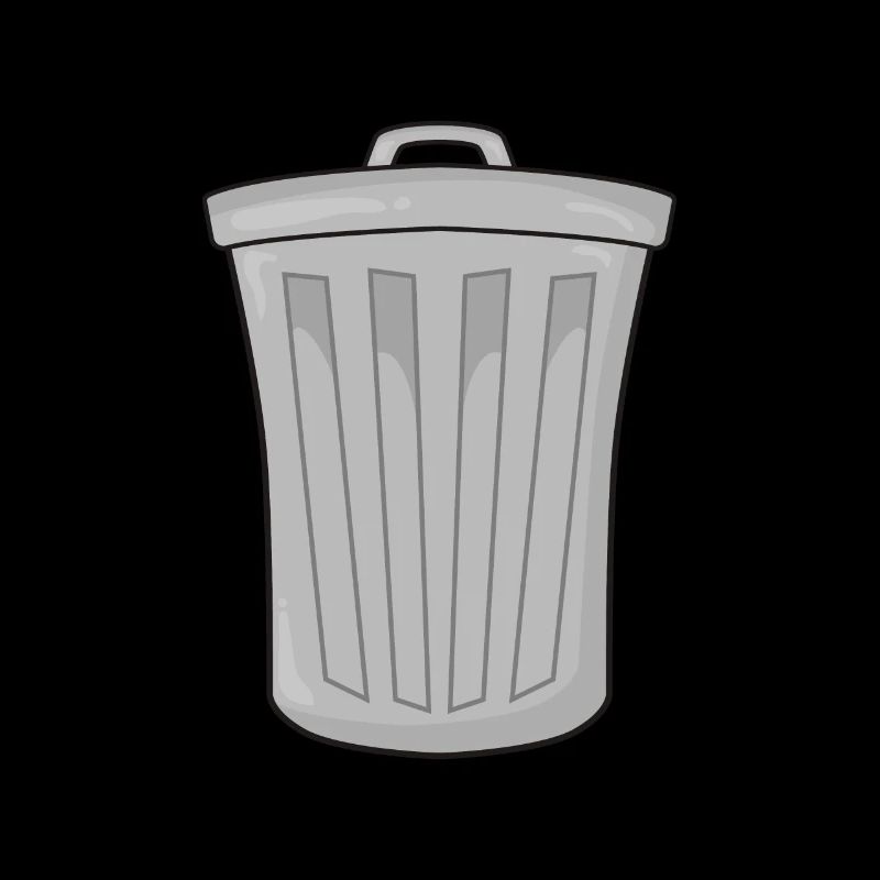Garbage bin garbage