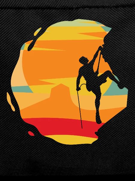 Rock Climbing Retro Bouldering Climber