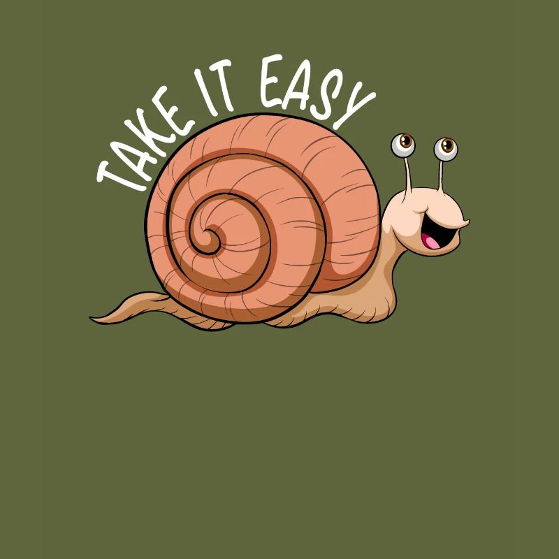 Snail Take It Easy nudibranch snail shell