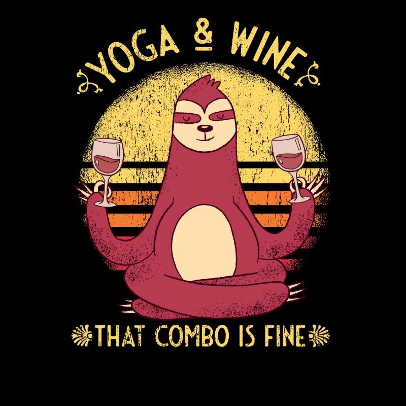 Yoga und Wein Geschenkidee