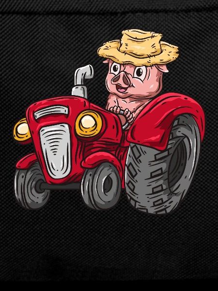 Tractor pig farmer