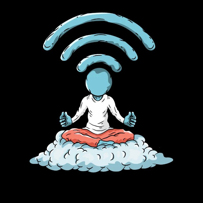 Ordinateur Nerd WiFi