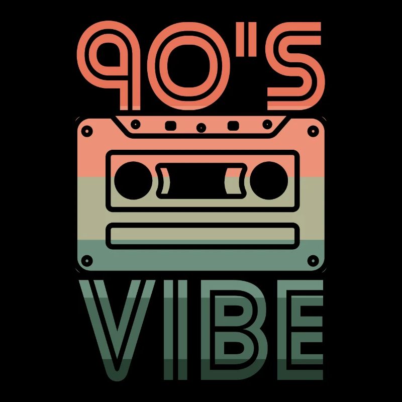 90's Vibe Nineties Retro Cassette