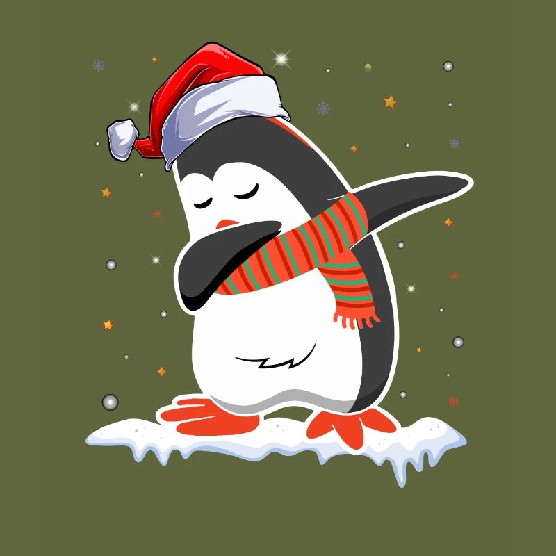dabbing Penguin Christmas