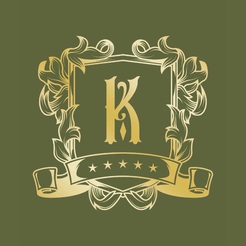 K lettre or