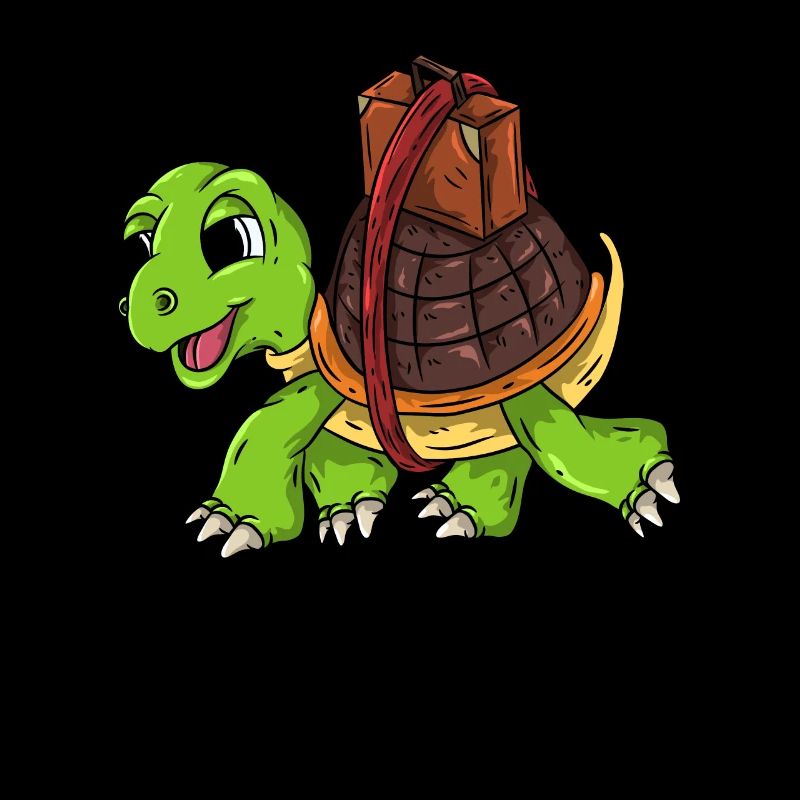 Turtle on the road
