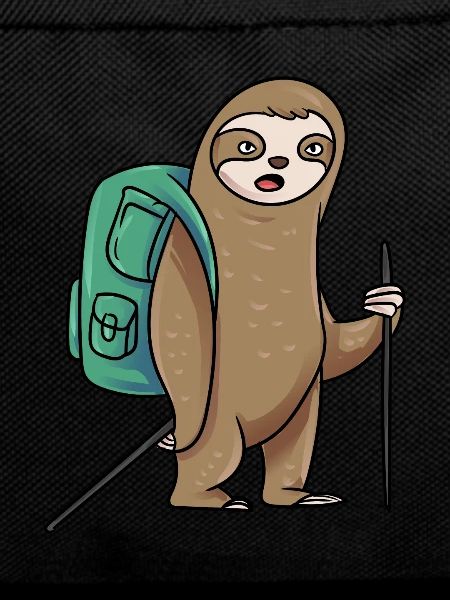 Lazy Hiker Sloth Hiking