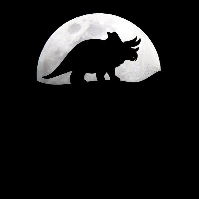 Dinosaur Moon Triceratops Dino Paleontology