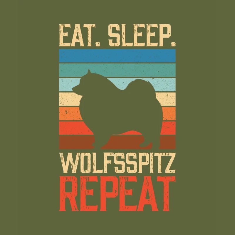 Manger dormir Wolfsspitz Répéter