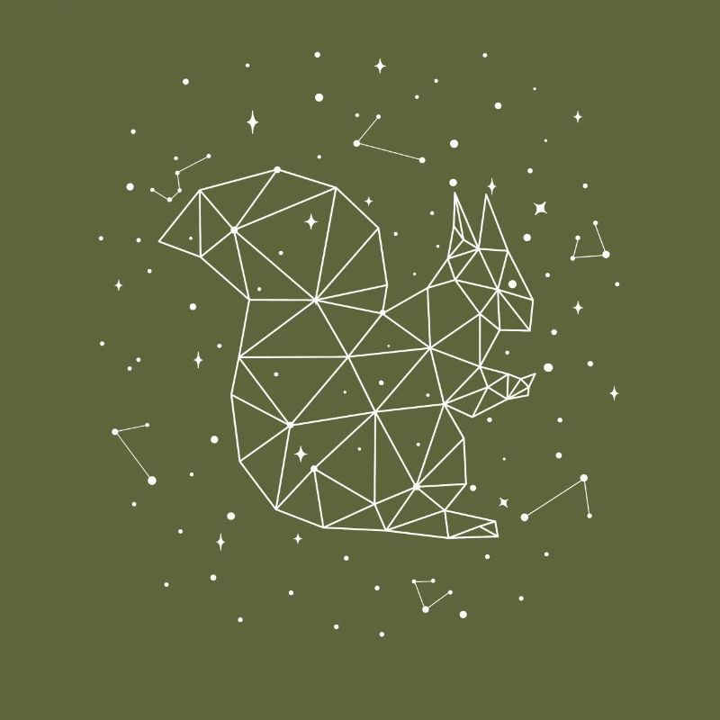 Sternbild Squirrel Constellation Eastern Gray Fox