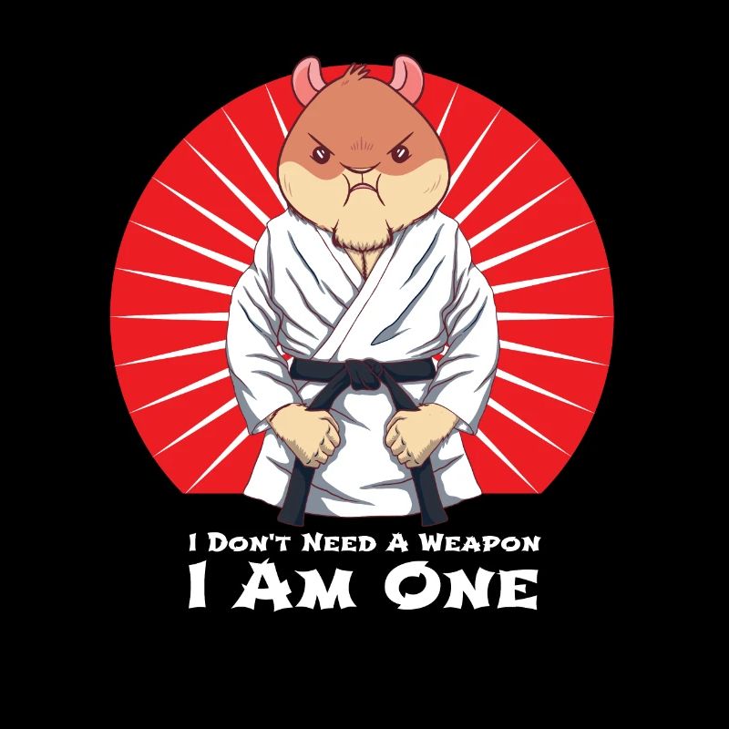 Judo Hamster Brauche Keine Waffe Ich Bin Eine