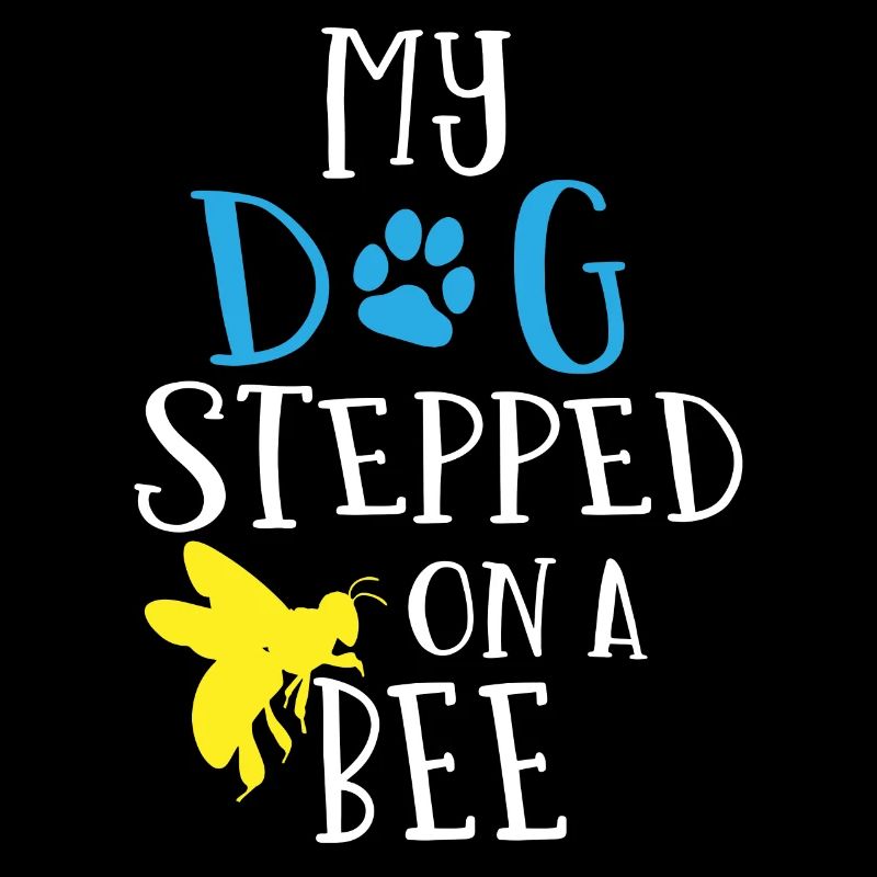 Mon chien a marché sur une abeille