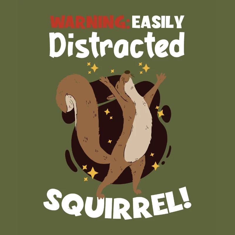 Easily Distracted Squirrel Japanese Fox Squirrel