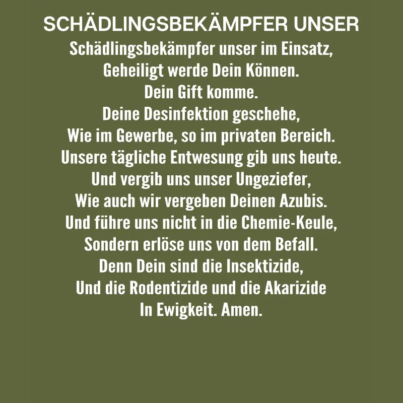 Schädlingsbekämpfer Kammerjäger Exterminator