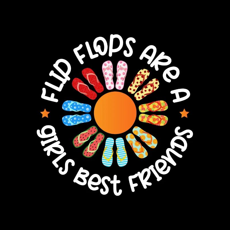 Flip Flops Sind Eine Beste Freundin Für Mädchen