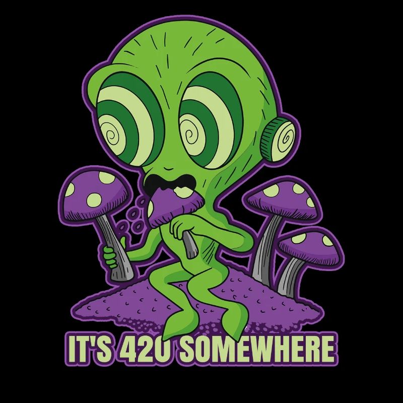 C’est 420 Somewhere Cannabis Weed Smoking THC Ganja