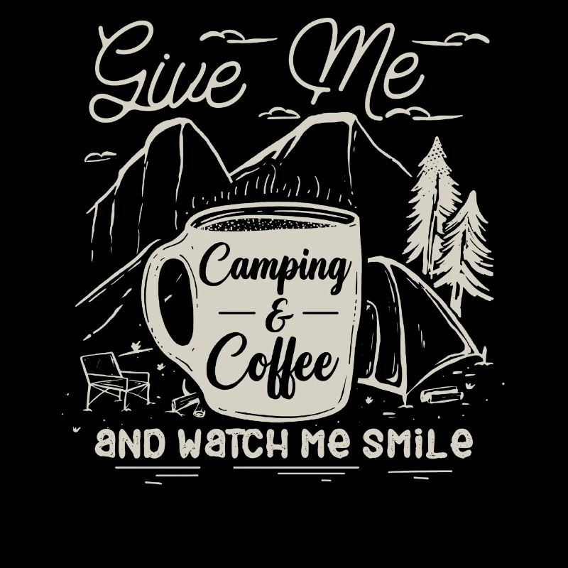 Camping and coffee, outdoor enthusiasts