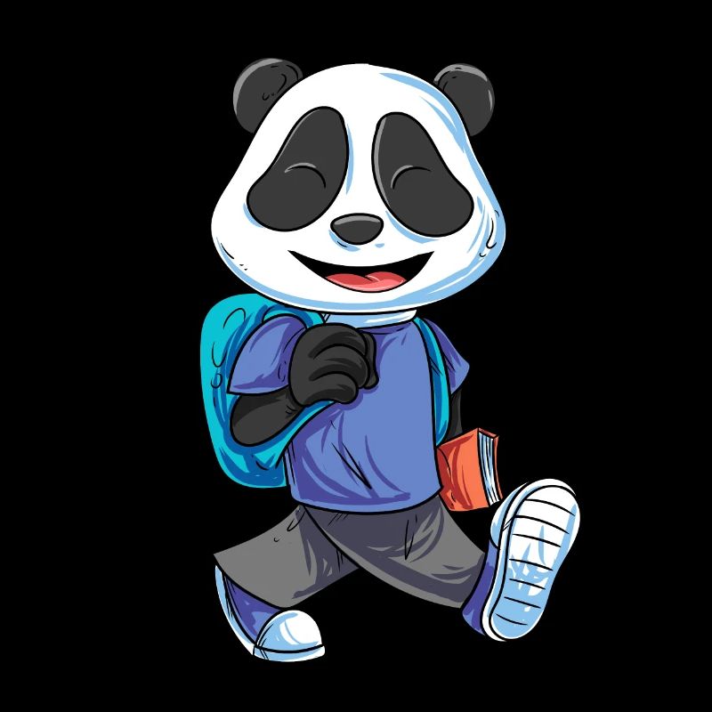 Panda Bear Back to School