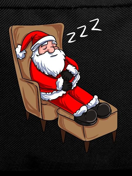 Santa Claus asleep