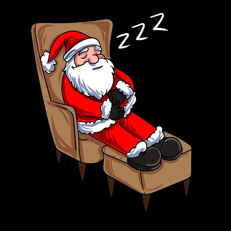 Santa Claus asleep
